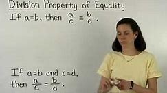 Division Property of Equality - MathHelp.com - Geometry Help