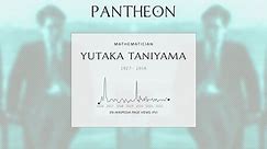 Yutaka Taniyama Biography - Japanese mathematician