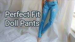 How to make doll pants that fit perfectly for the doll