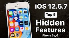 iOS 12.5.7 - Top 5 New Hidden Features on iPhone 5s & 6 - You Didn't Know