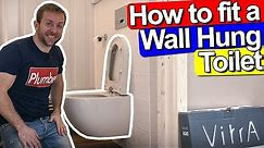 HOW TO FIT A WALL HUNG TOILET - CONCEALED FRAME - Vitra auto flush