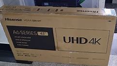 Hisense 43 inch A6 series 4K Smart TV Unboxing