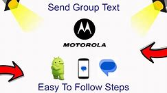 How To Send A Group Text On Motorola