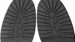 Anti Slip Shoe Soles, 1 Pair Boots Shoes Anti Slip Front Heel Soles Rubber Mute Soles Shoes Bottom Repair Anti-Skid Sheet for Sole Repairs(Black Forefoot)