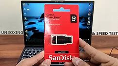 Sandisk Cruzer Blade Pendrive | 32GB USB 2.0 | Unboxing And Speed Test | Cheapest Under 400rs