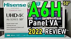 HISENSE A6H UNBOXING Y REVIEW 2022: SMART TV 4K HDR DOLBY VISION con Panel VA