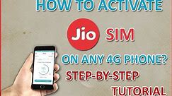 Live Activation - How To Activate Reliance JIO SIM On Any 4G Phone With Unlimited Data & Call(GUIDE)