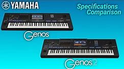 Yamaha Genos VS Genos 2 | Specifications & Features Comparison