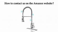 How do you contact us on the Amazon website ?