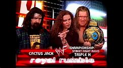 Triple H vs. Cactus Jack - WWF Championship Street Fight: Royal Rumble 2000