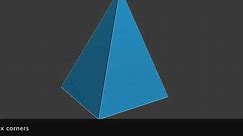 shape of tetrahedron geometry in 3d