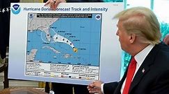 Trump relentlessly defends use of altered Dorian map