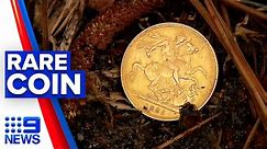 Brisbane man finds rare gold sovereign coin | 9 News Australia