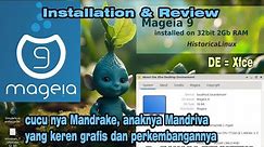 Install Mageia 9 {Xfce} on 32bit 2 Gb | Laptop | Linux Review | DUAL BOOT