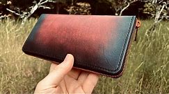 Making Vintage Round Zipper Wallet: Leather works + Free Pattern