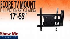 How To Install A Full Motion Articulating TV Mount For TV's Between 17" To 55" #17-415-002