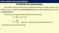 Unit V - Lecture 04 : Wire Ropes by Prof. (Dr) D Y Dhande