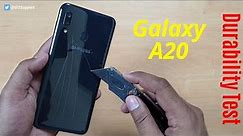 Samsung Galaxy A20 Durability Test | SCRATCH WATER BEND DROP | Gupta Information Systems | Hindi