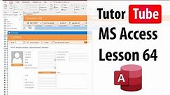 MS Access Tutorial - Lesson 64 - Print Settings and Printing