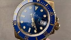Rolex Submariner Date 126618LB Yellow Gold, Blue Dial Rolex Watch Review