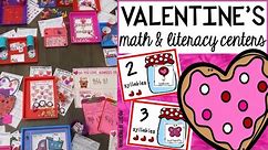 Valentine's Math & Literacy Unit Preview
