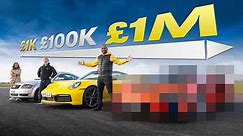 £1,000 vs £100,000 vs £1,000,000 Sports Car! Which Is Best?! | 4K