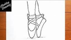How to Draw a Ballerina Shoes
