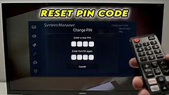 Samsung Smart TV: How to Reset & Change PIN Code