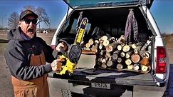 DeWalt 20V Chainsaw Unboxing, Test & Review (Free Firewood!)
