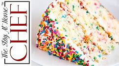 How to Make The Most Amazing Funfetti Birthday Cake | The Stay At Home Chef