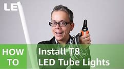 How to install T8 LED Tube Lights - Type B LED Tube - Ballast Bypass