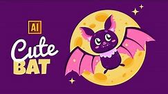 HOW TO DRAW A BAT IN ADOBE ILLUSTRATOR