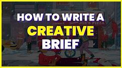 How To Write A Creative Brief? Example Seamless Campaign