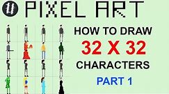 How To Pixel Art Tutorials [13] - Draw 32x32 Character (Part 1)