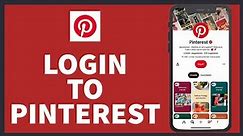 How to Pinterest Login? Pinterest Desktop Login Helps 2022 | Pinterest.com Sign In