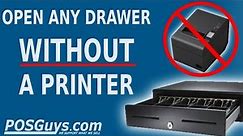 How To Open Any Cash Drawer Without a Printer -POSGuys.com