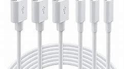 Lightning Cable MFi Certified - iPhone Charger 3Pack 3FT Lightning to USB A Charging Cable Cord Compatible with iPhone 14 13 12 SE 2020 11 Xs Max XR X 8 7 6S 6 Plus 5S iPad Pro iPod Airpods - White