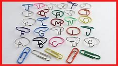 A-Z Paperclip Letter Rings Tutorial