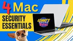 4 Mac Security Essentials #apple #mac
