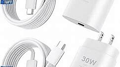 iPhone 15 Pro Max Charger Fast Charging, 30W USB C iPhone 15 Pro Max Fast Charger Block with 10FT Long USB C Charging Cable for iPhone 15 Pro Max/15 Pro/15/Plus,iPad Pro 11,Samsung Galaxy S24 Ultra