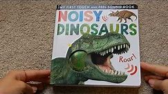 Noisy Dinosaurs Book Read Aloud, Touch and Feel Book, By Tiger Tales, #kidsbooksreadaloud
