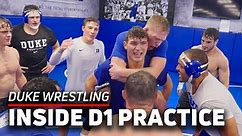 What It's Like Inside A D1 Wrestling Practice | Duke University