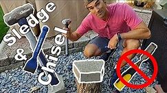 How to Cut Concrete Landscaping Blocks by Hand