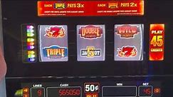 $22.50 Spins On Triple Double Jackpot Wild Blazing Sevens Progressive