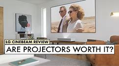 Are PROJECTORS as GOOD as BIG SCREEN TVS? LG Cinebeam Projector Review