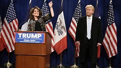 Tina Fey returns to perfectly parody Sarah Palin on Saturday Night Live - video