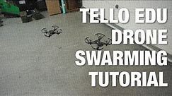 Tello EDU Drone Swarming Tutorial with Packet Sender and Python