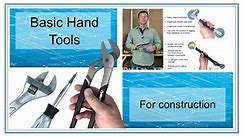 Basic Hand tools in Construction - Construction Fundamentals Lesson Series - Trades Training Video