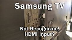 Samsung TV Not Recognizing HDMI Input? EASY Fix