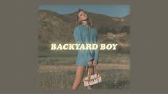 dance with me in my backyard boy (lyrics) // claire rosinkranz 'backyard boy'